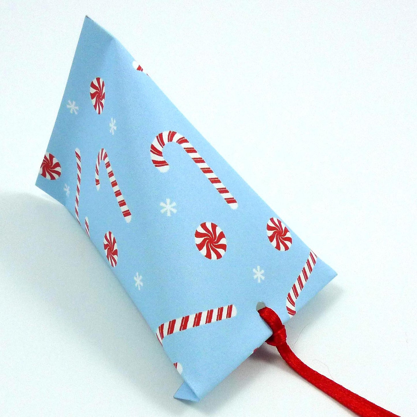 Snowflake Candy Cane Box - FREE Printable PDF