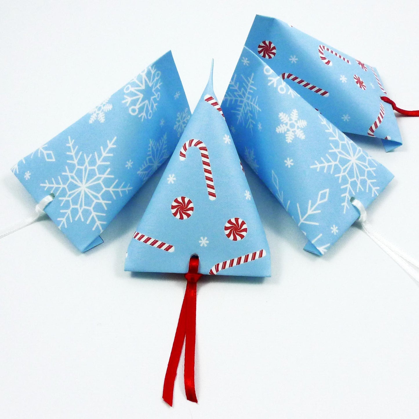 Snowflake Candy Cane Box - FREE Printable PDF