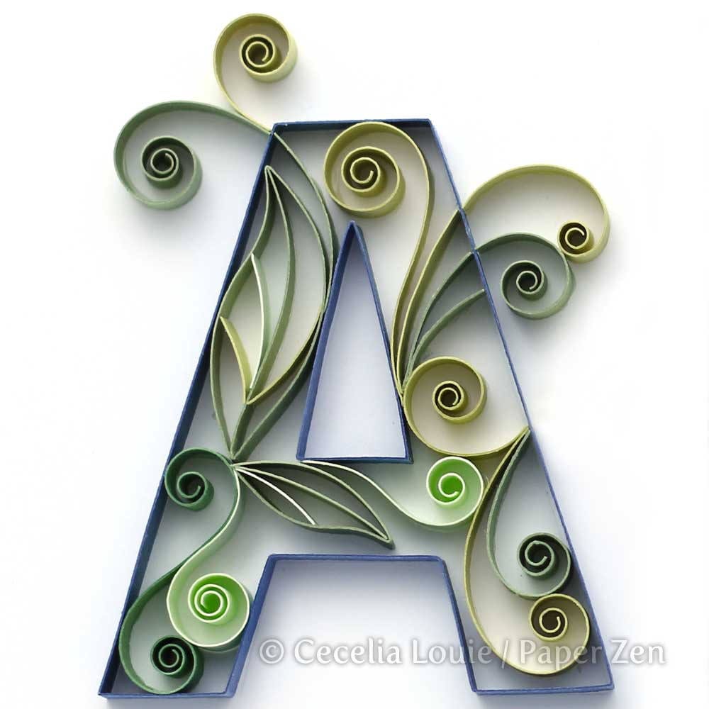 Quilling Uppercase Letters