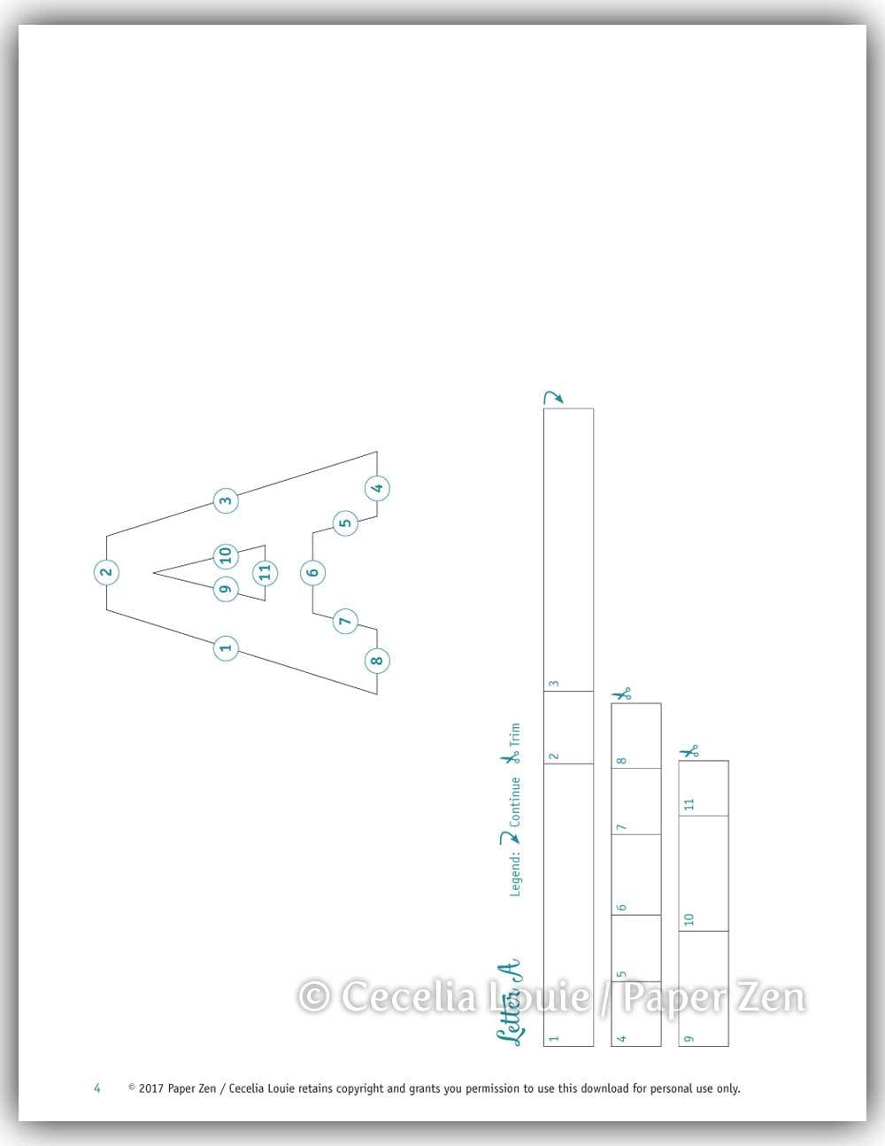 Quilling Uppercase Letters