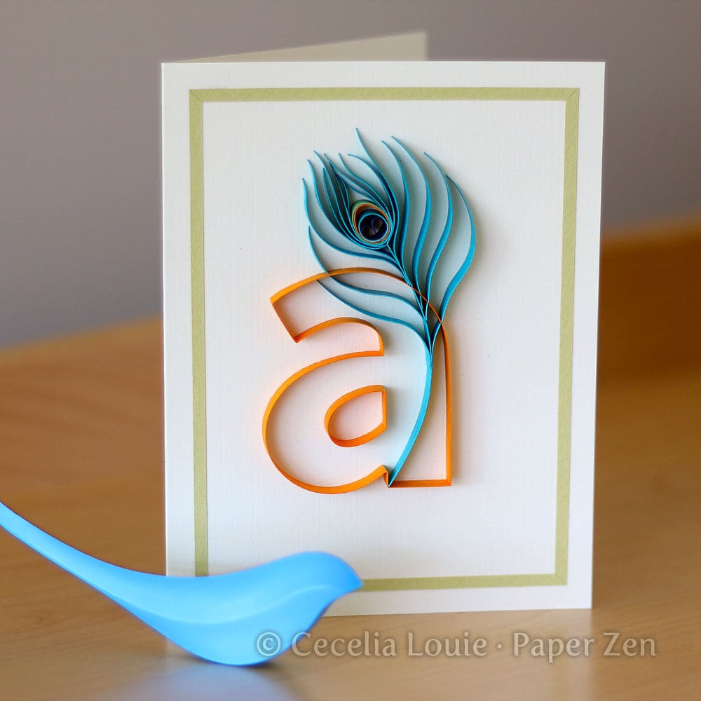 Quilling Lowercase Letters