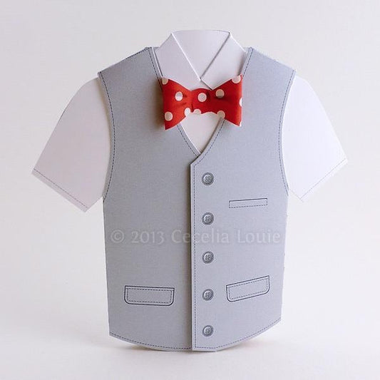 Father's Day Vest Card - Printable PDF
