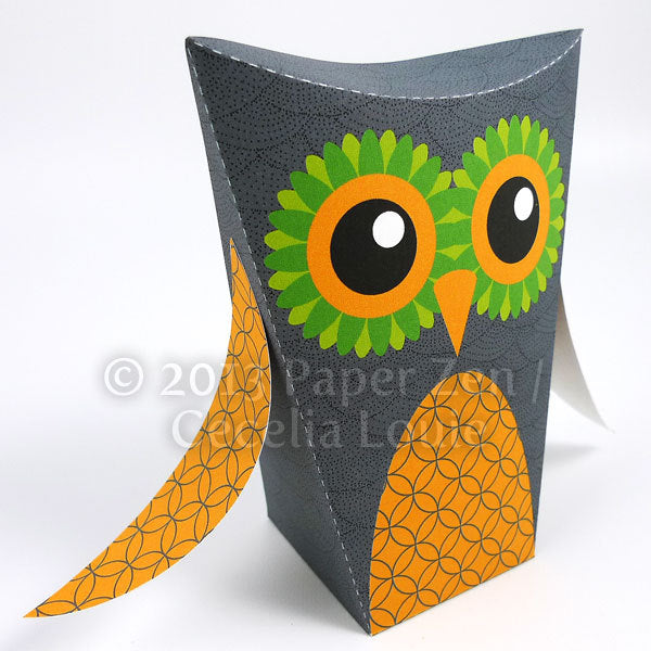 Halloween Owl Box - Printable PDF