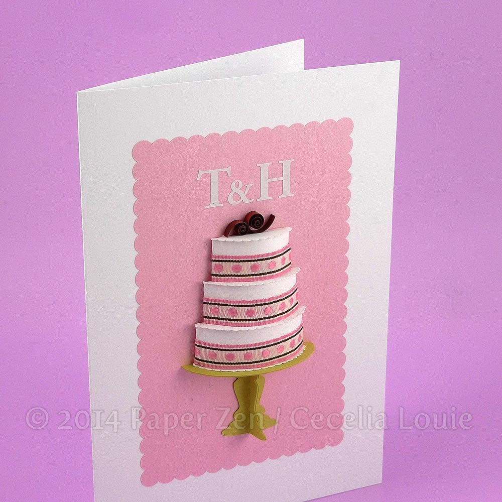 Wedding Cake Card - SVG